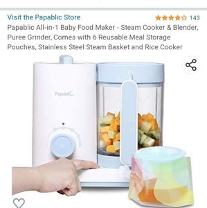 Baby food maker with accessories